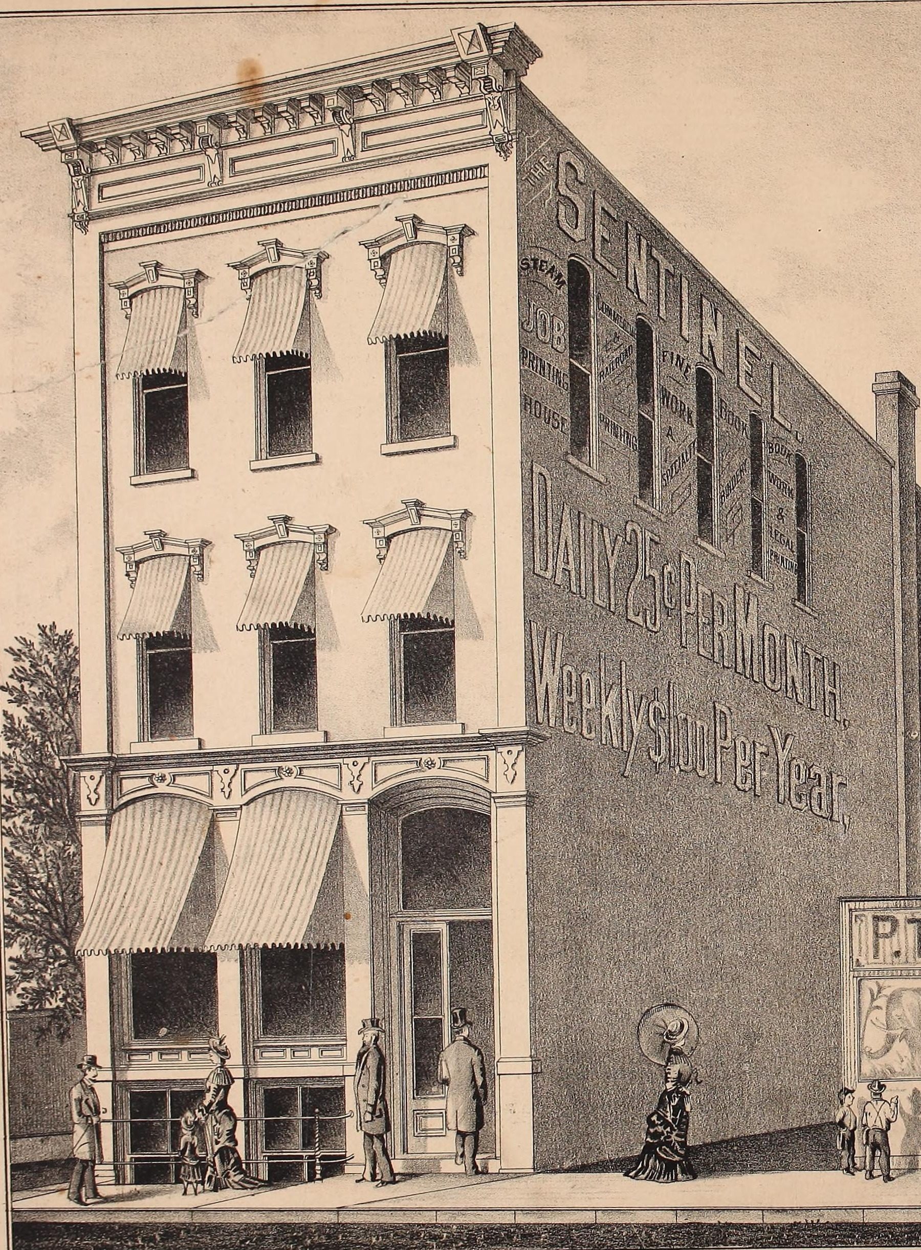 The Sentinel building on Calhoun Street
