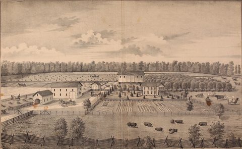 The Geeseking farm in Washington Township