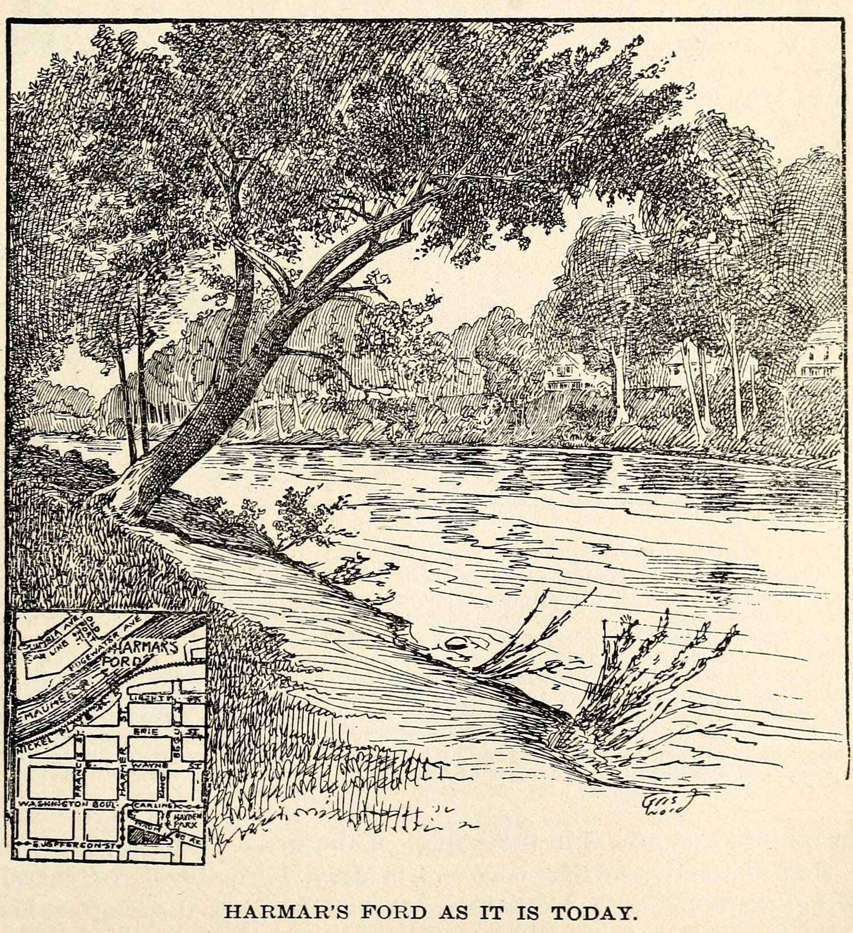 Harmar’s ford as it was in 1917