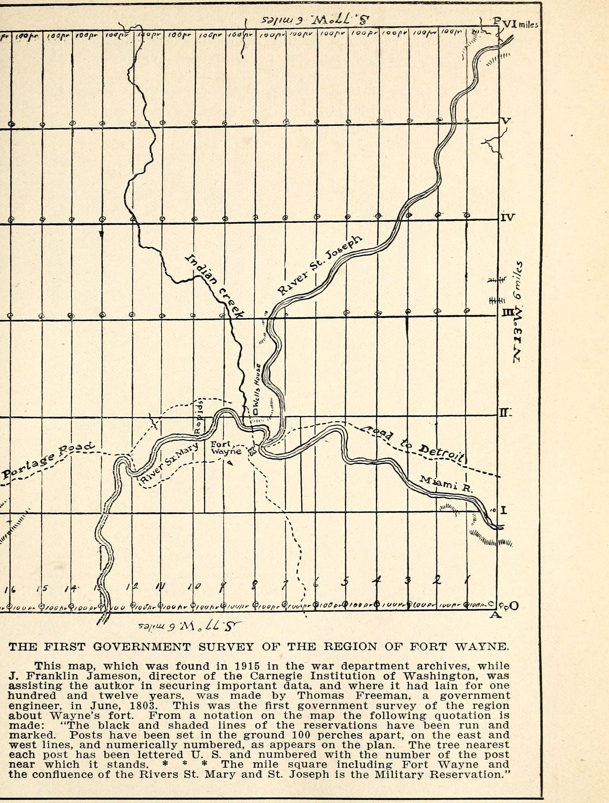 Freeman’s 1803 survey, the eastern sheet