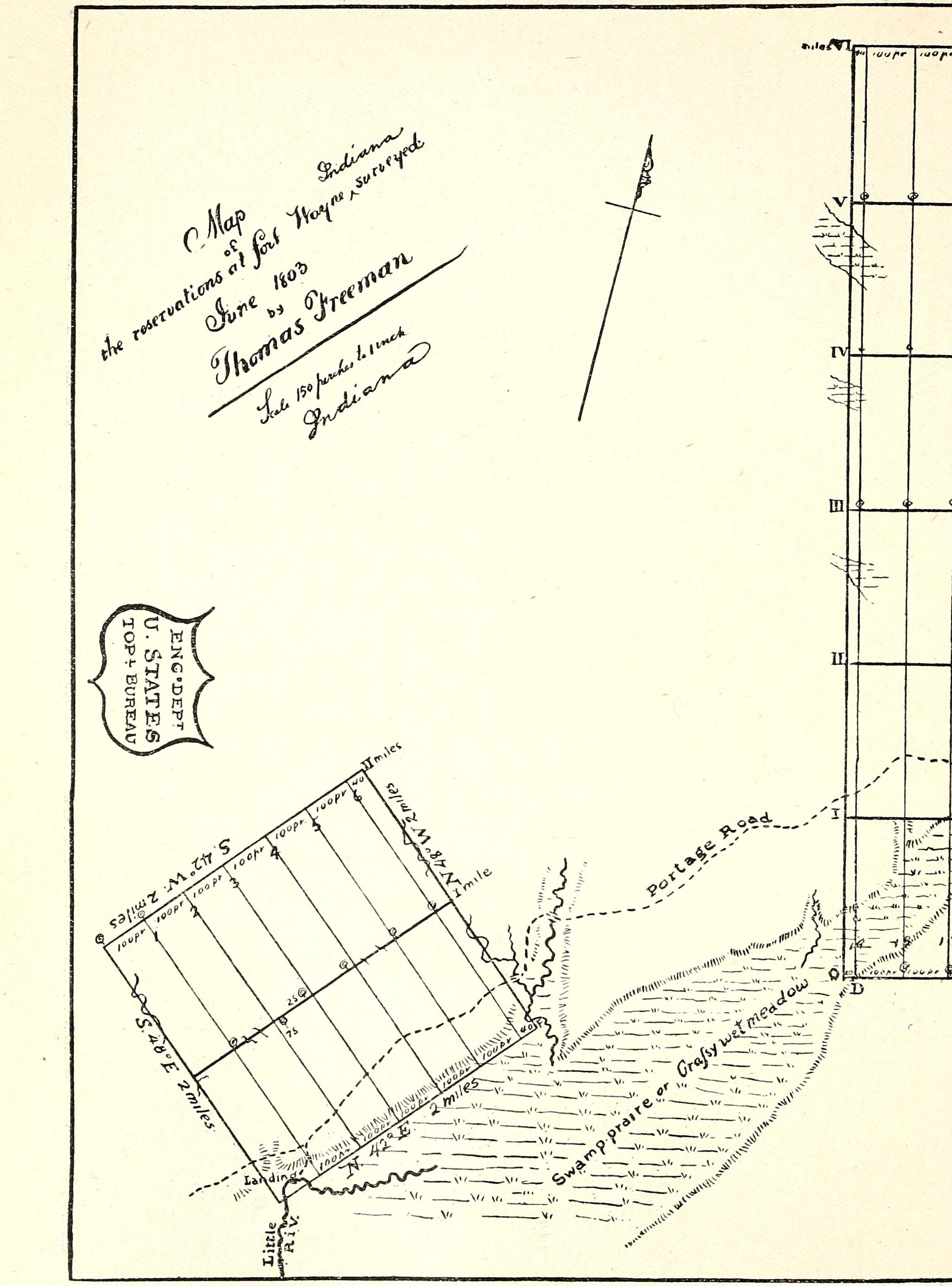 Freeman’s 1803 survey, the western sheet